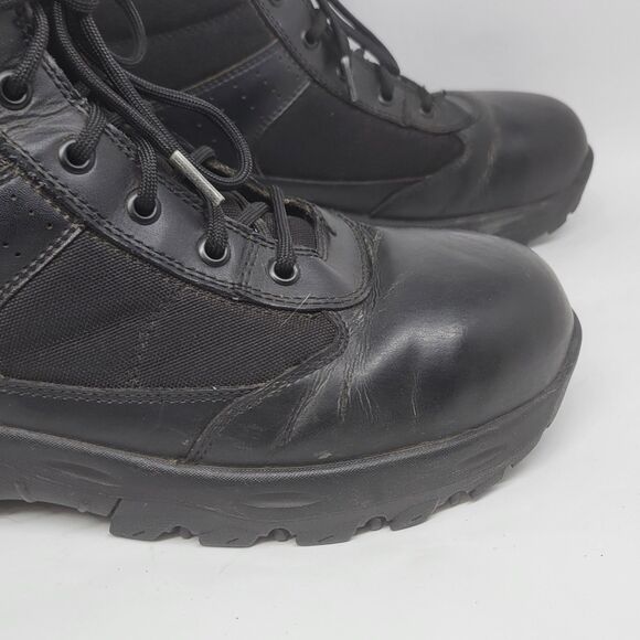 HI-TEC Tactical Performance Mens Black Leather Ankle Boots Rubber Soles US 12 M main image 7